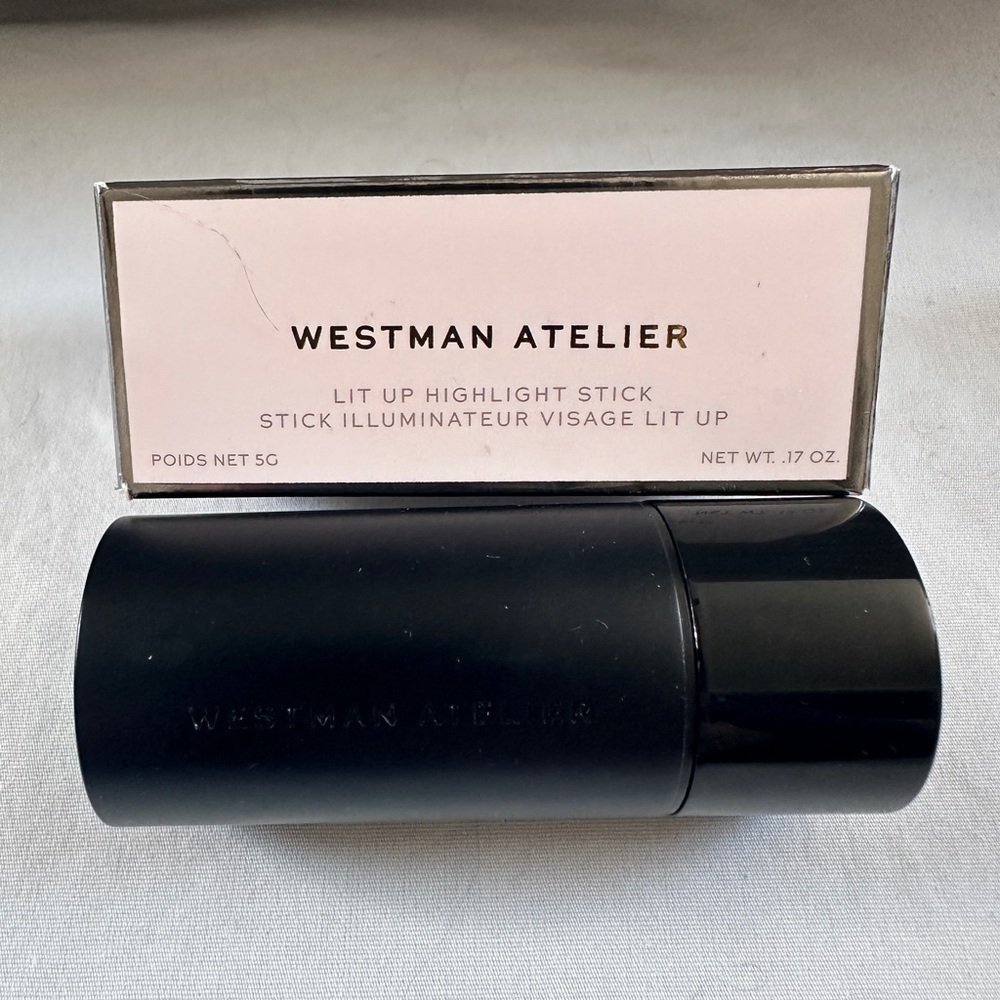 Westman Atelier Lit Up Highlight Stick in Iconic Petal a Glassy Nude Rose